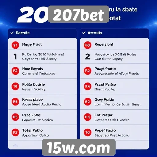 Características e diferenciais do 207bet em comparação a concorrentes